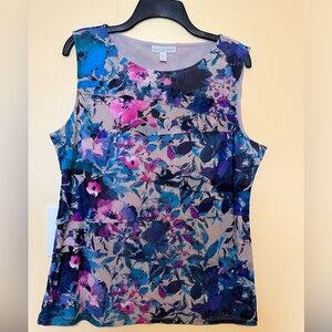 Dana Buchman Printed Tiered Top XL